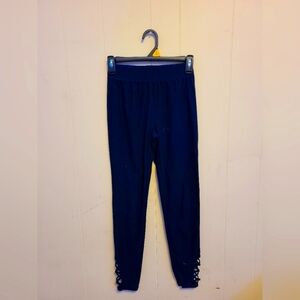 dark blue leggings size xs